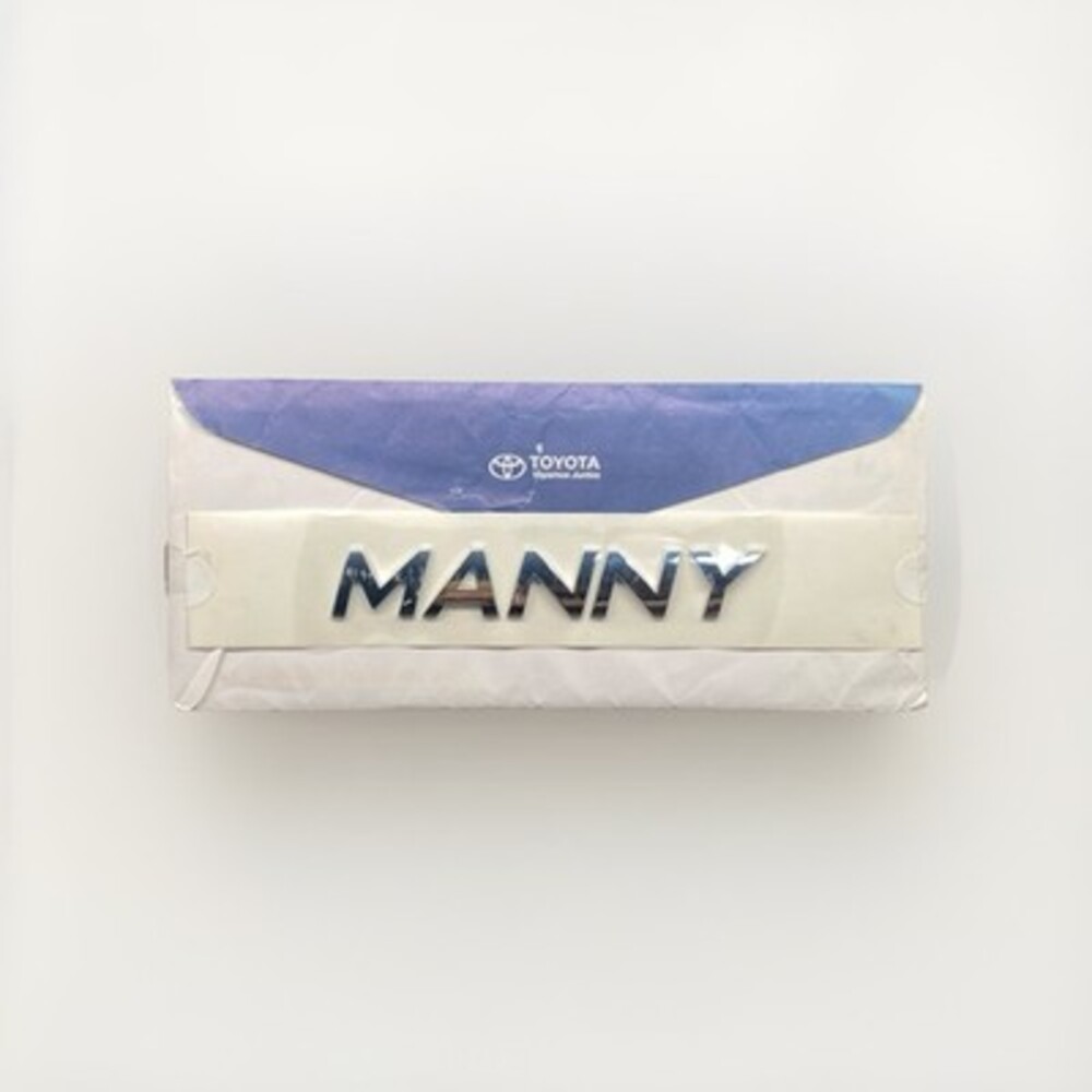 Custom Toyota MANNY Chrome Emblem Badge JDM Personalized Rare Collector - Picture 1 of 5